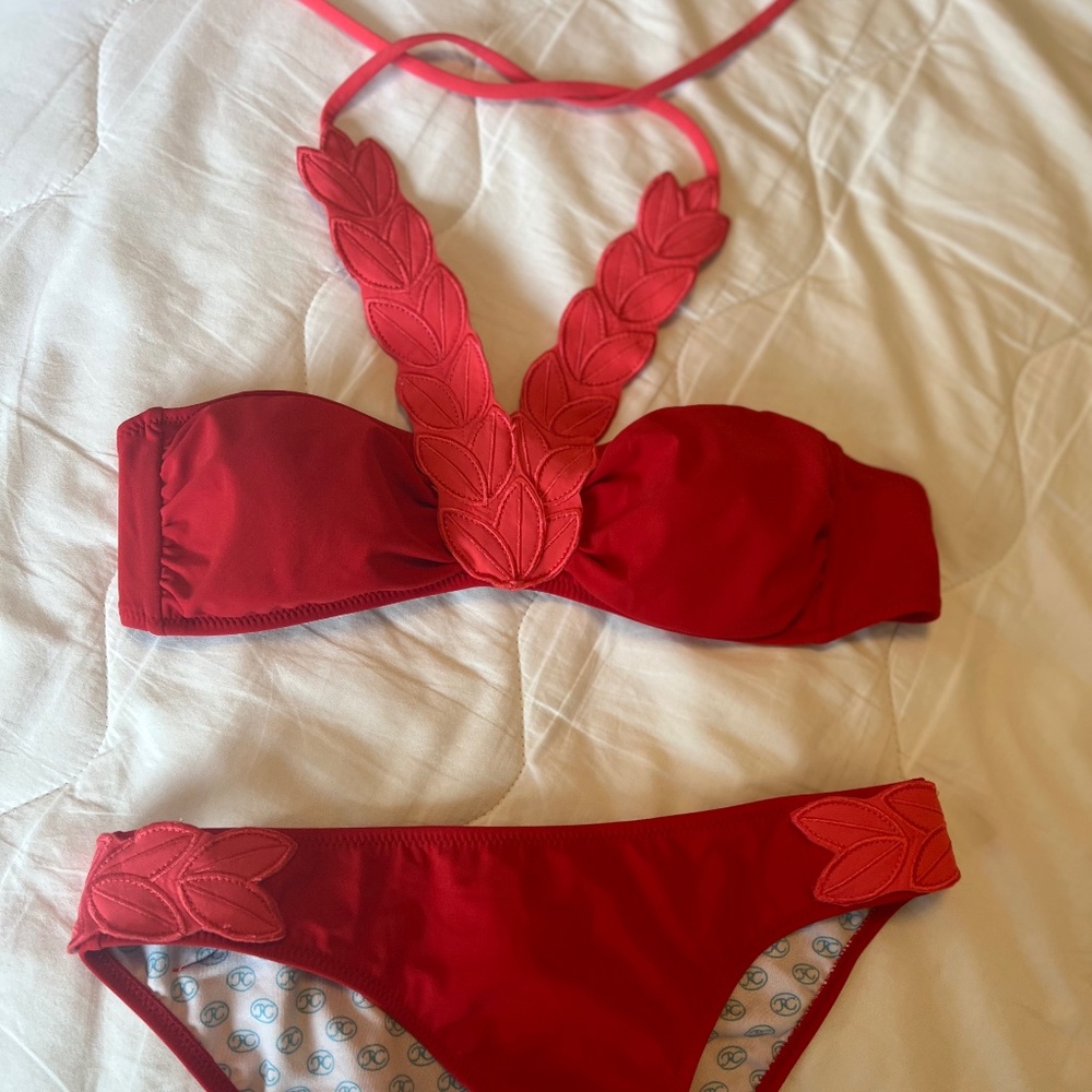 Red Carter bikini